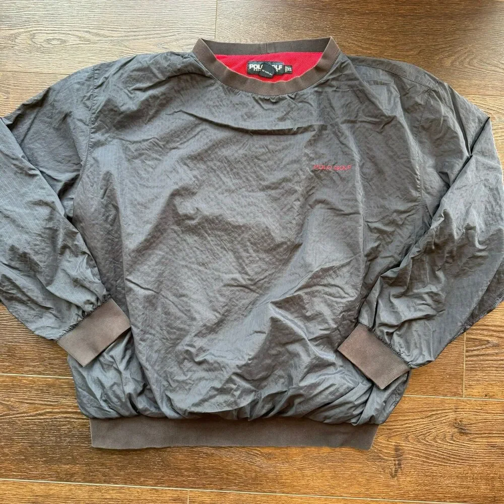 Vintage Ralph Lauren Polo Golf Lightweight Nylon Pullover Top; Men’s Sz XL; Navy